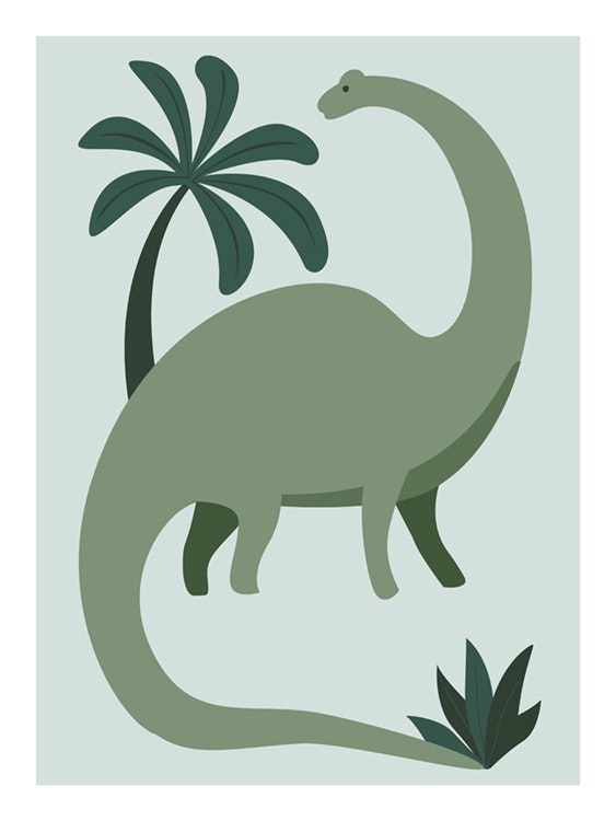 Green Dinosaur Poster 0