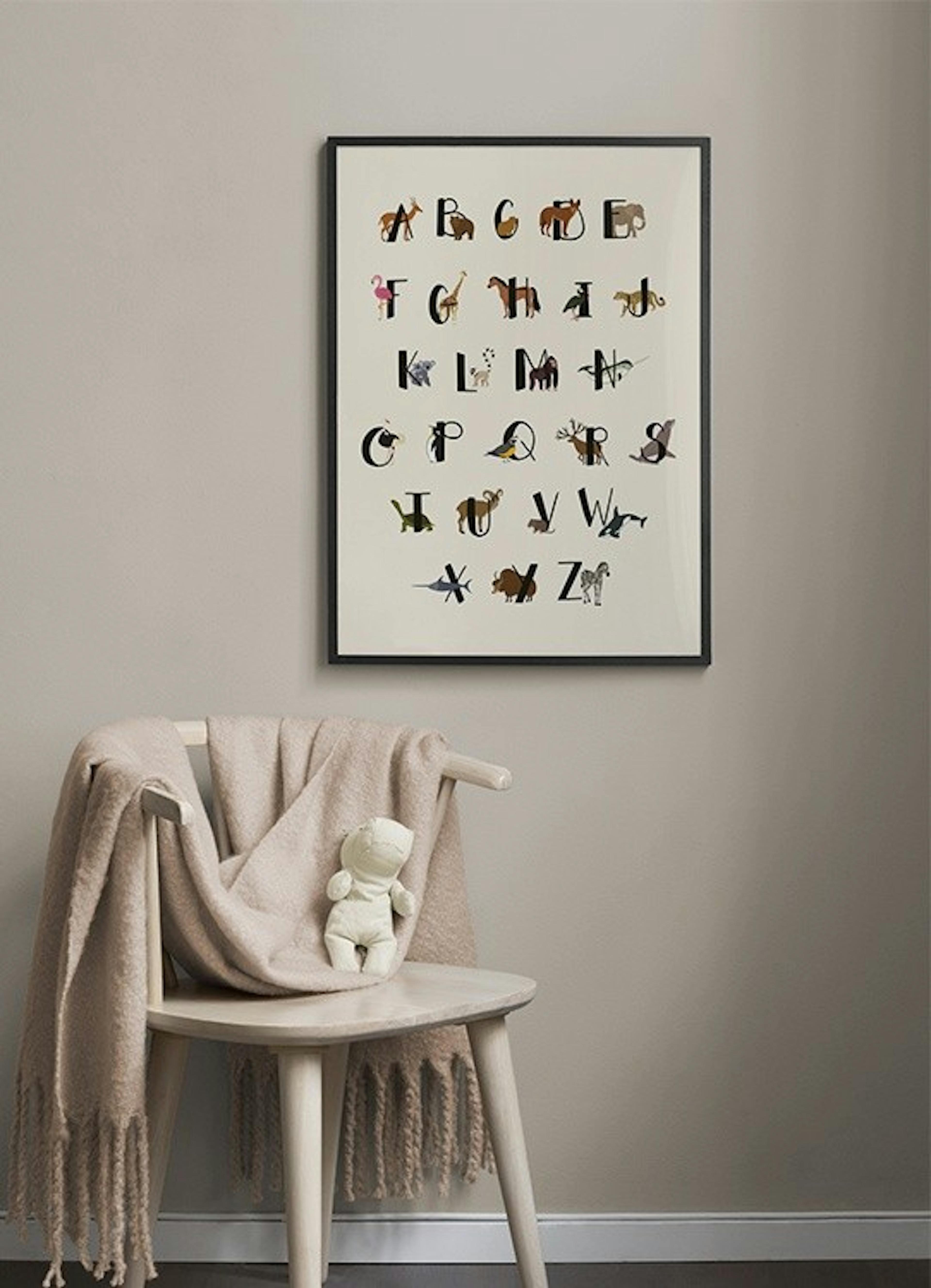 Animals Of The World Alphabet Print