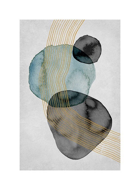 Ash and Moss No3 Plakat (50x70 cm)- Sztuka abstrakcyjna