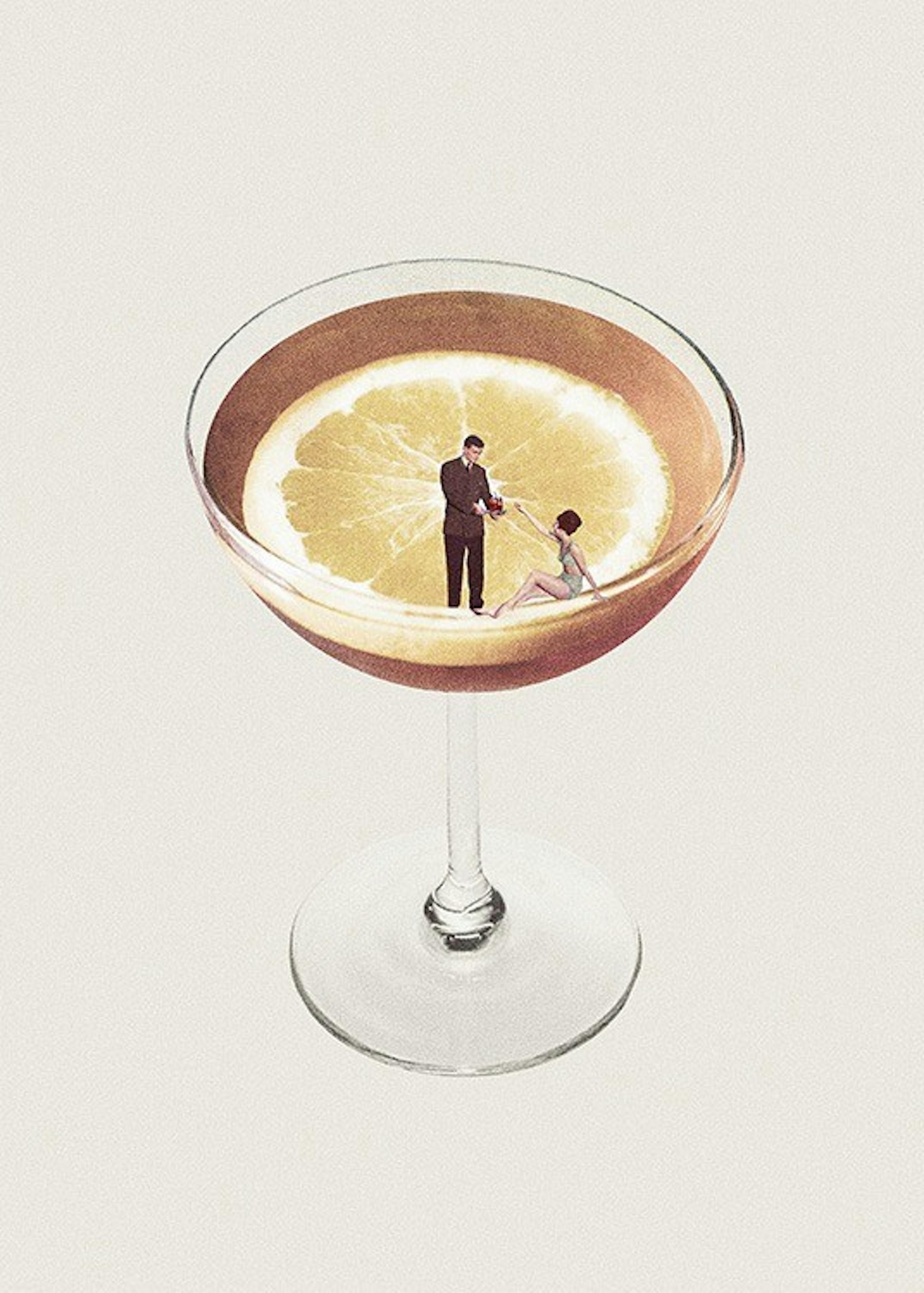 Maarten Leon - Lemon Cocktail Print