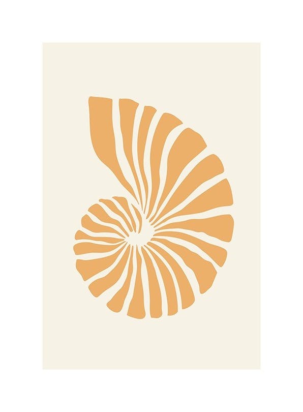 Pastel Seashell Affiche (50x70 cm) - Affiches art graphique