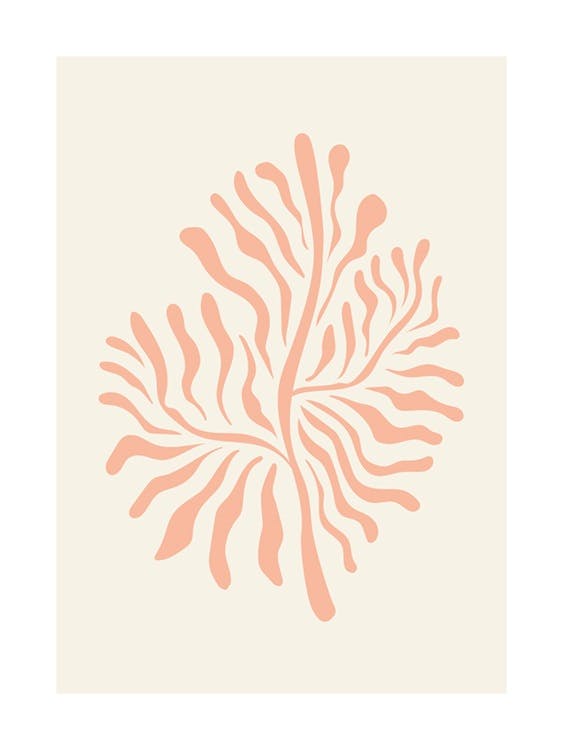 Pastel Coral Plakat 0