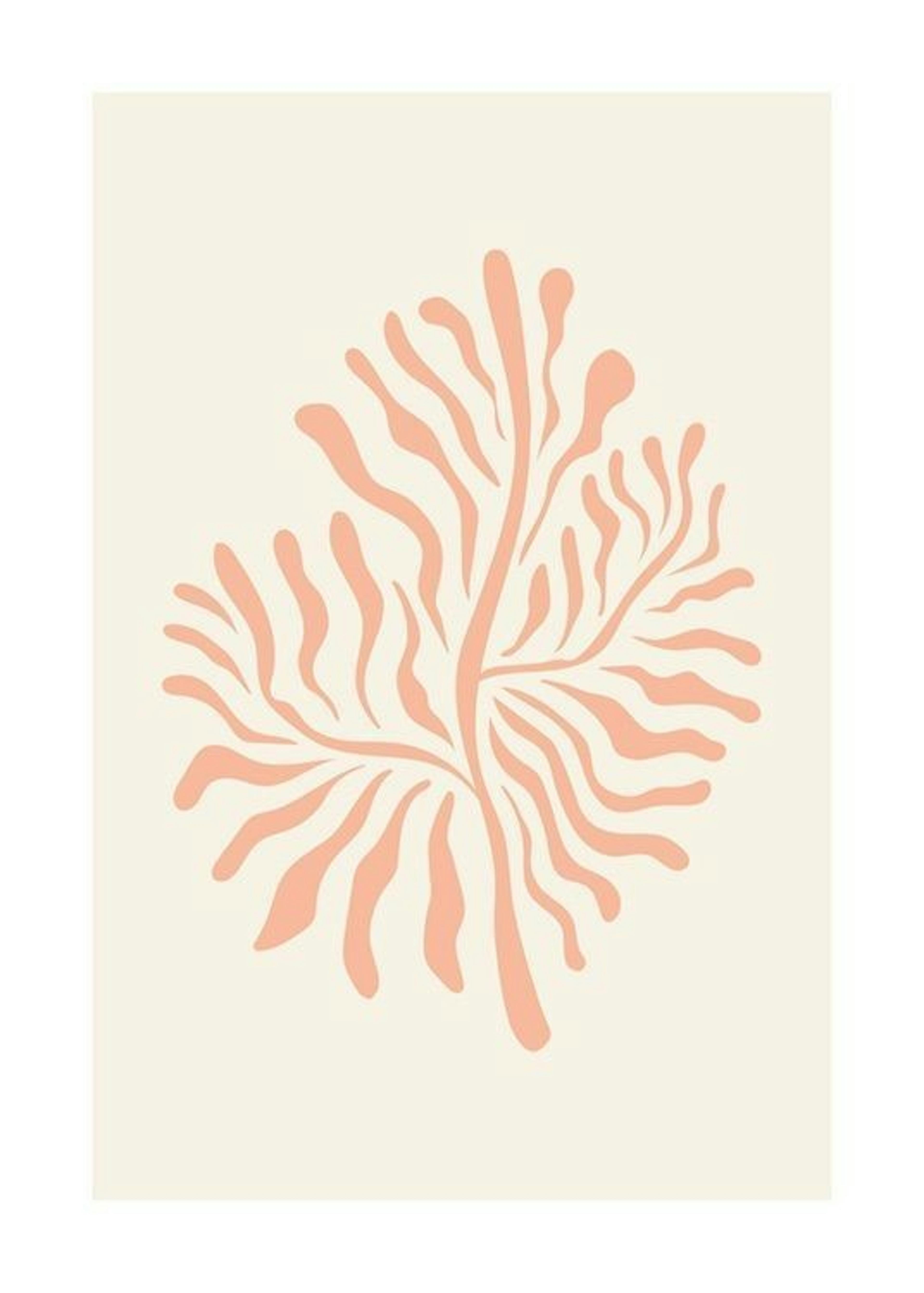 Pastel Coral Plakat 0