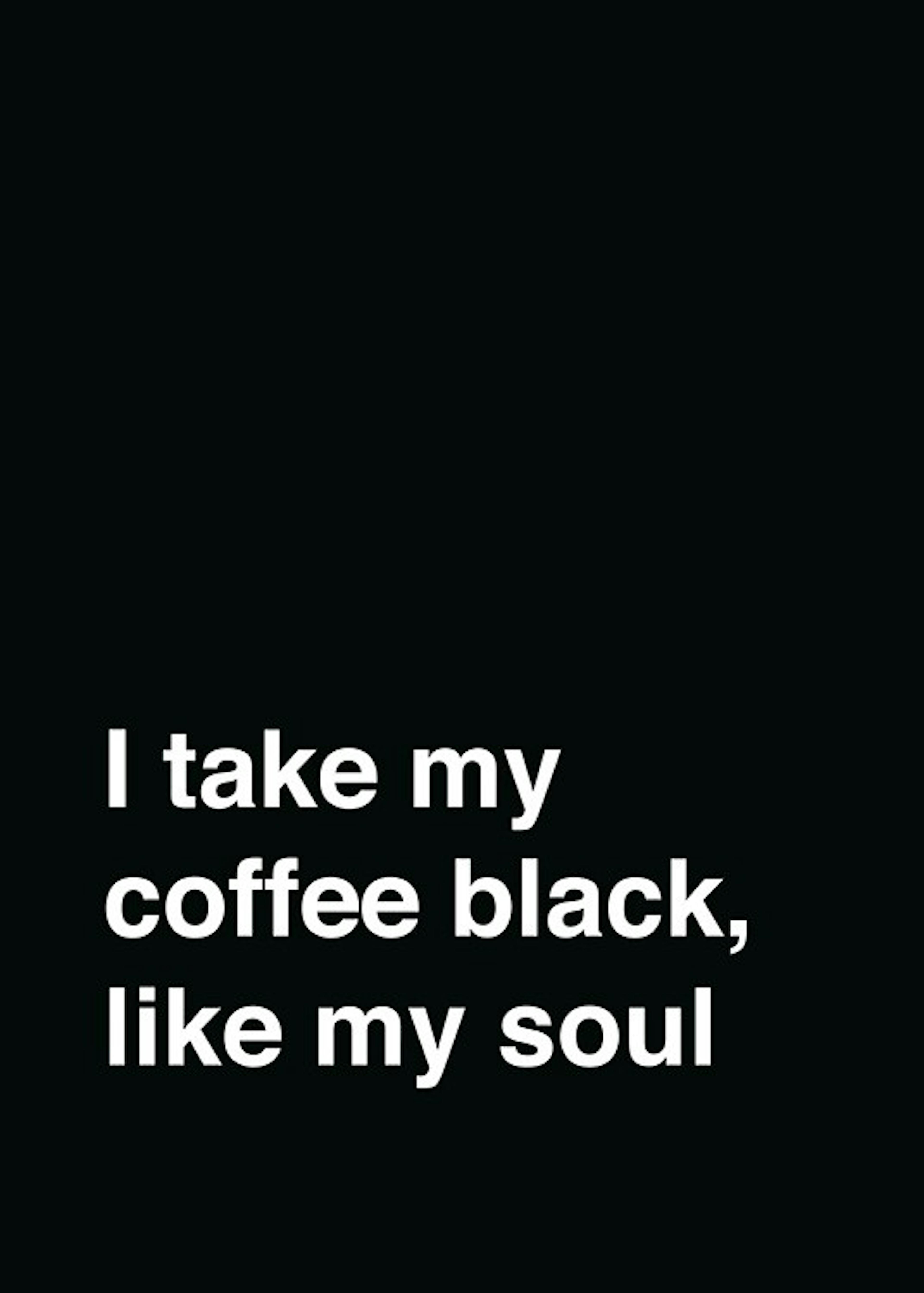 My Coffee Black Plakát 0