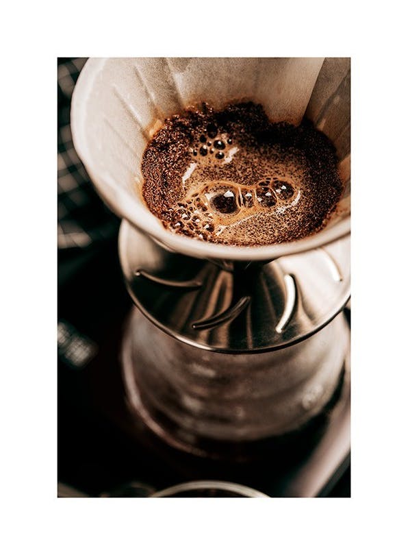 Prints - Pour Over Coffee Print (30x40 cm) - Tea and coffee posters