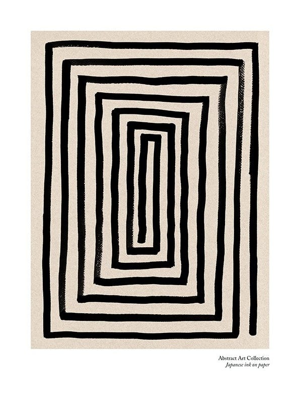 Prints - The Maze Print (50x70 cm) - Abstract art prints