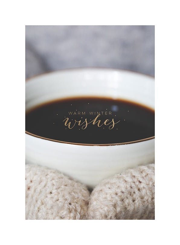 Warm Winter Wishes Plakat (21x30 cm) - Fotokunst