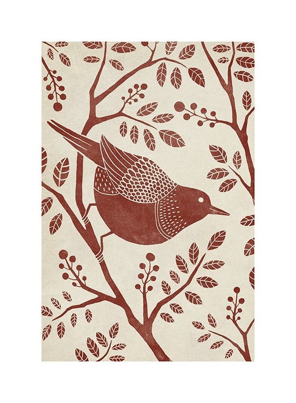 Vintage Bird Poster (13x18 cm)