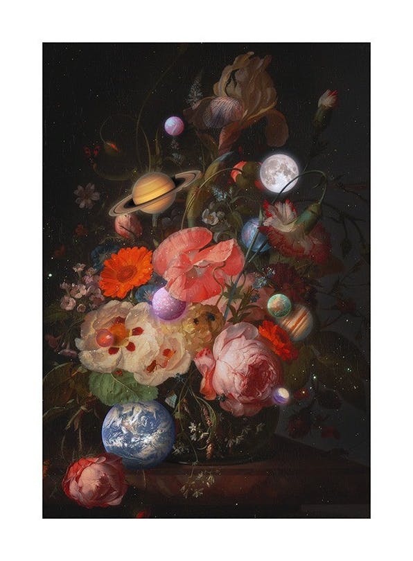 Jonas Loose - Bouquet Of Planets Poster (50x70 cm)