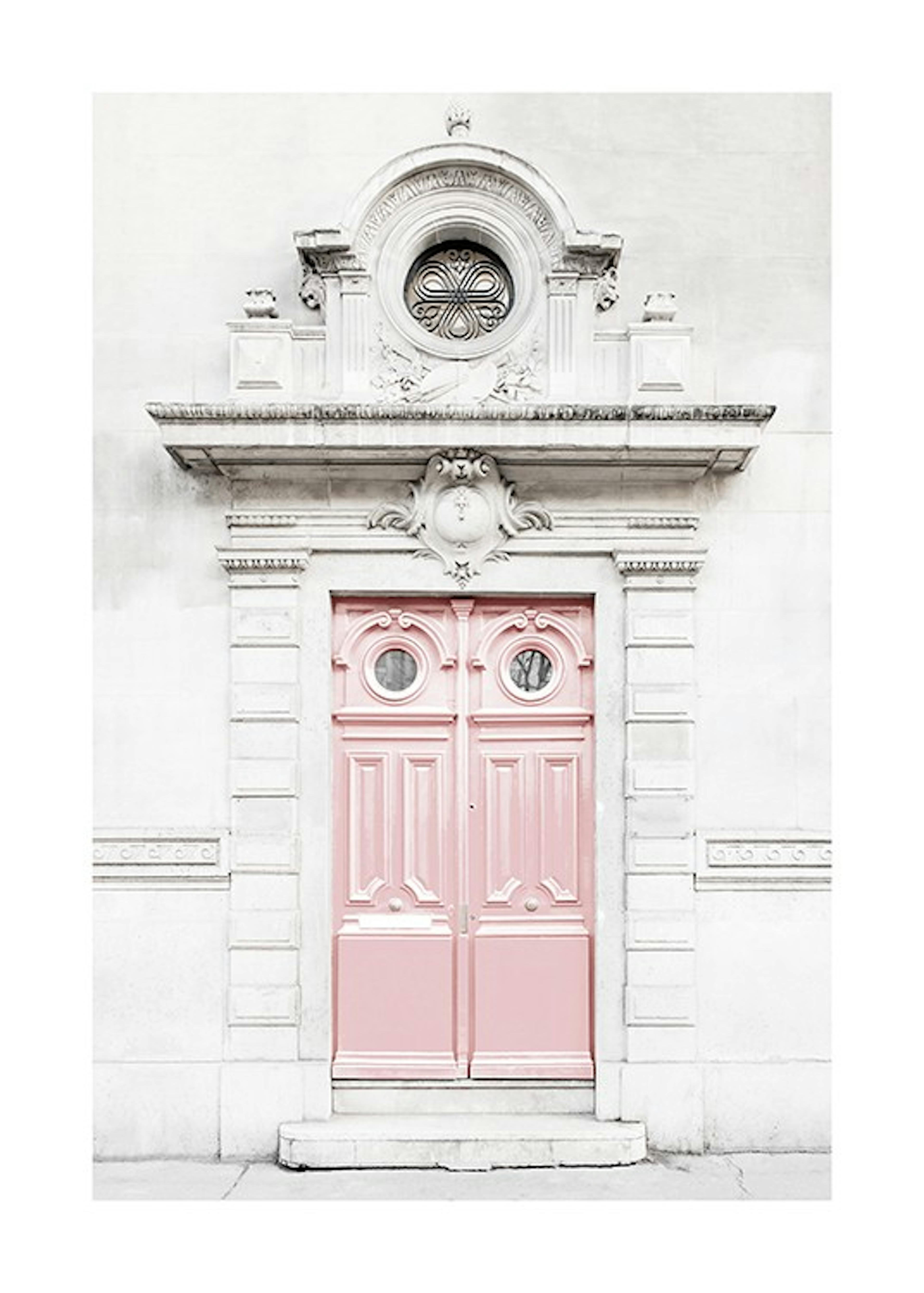 Pink Door In Paris Plakat 0