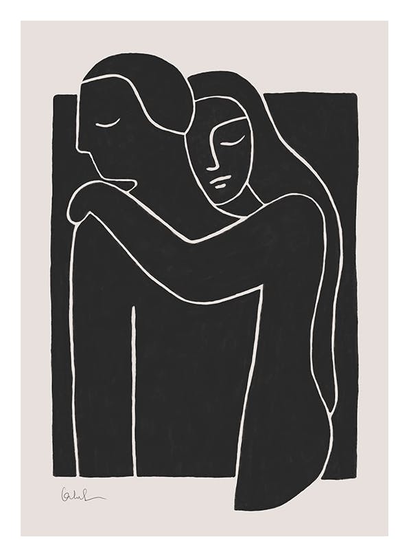Black Cutout No2 Plakat (50x70 cm)- Grafiki