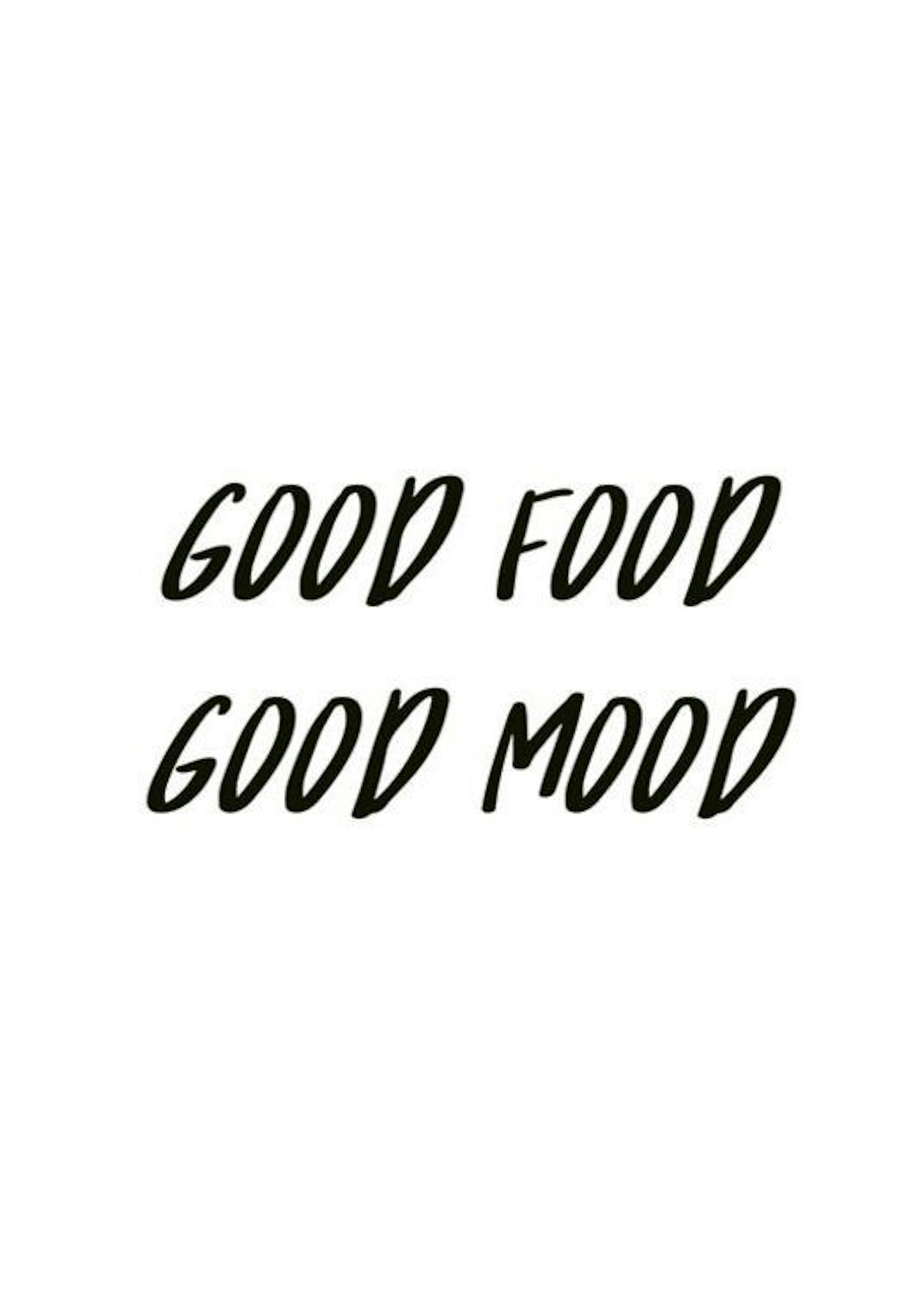 Good Food Good Mood Plakat