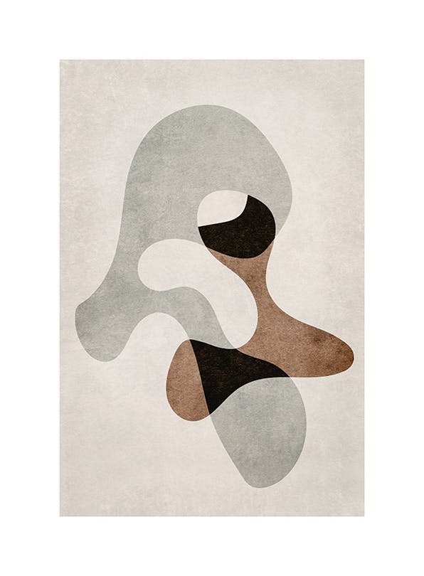 Vivid Shapes No2 Plakat (70x100 cm) - Kunstplakater