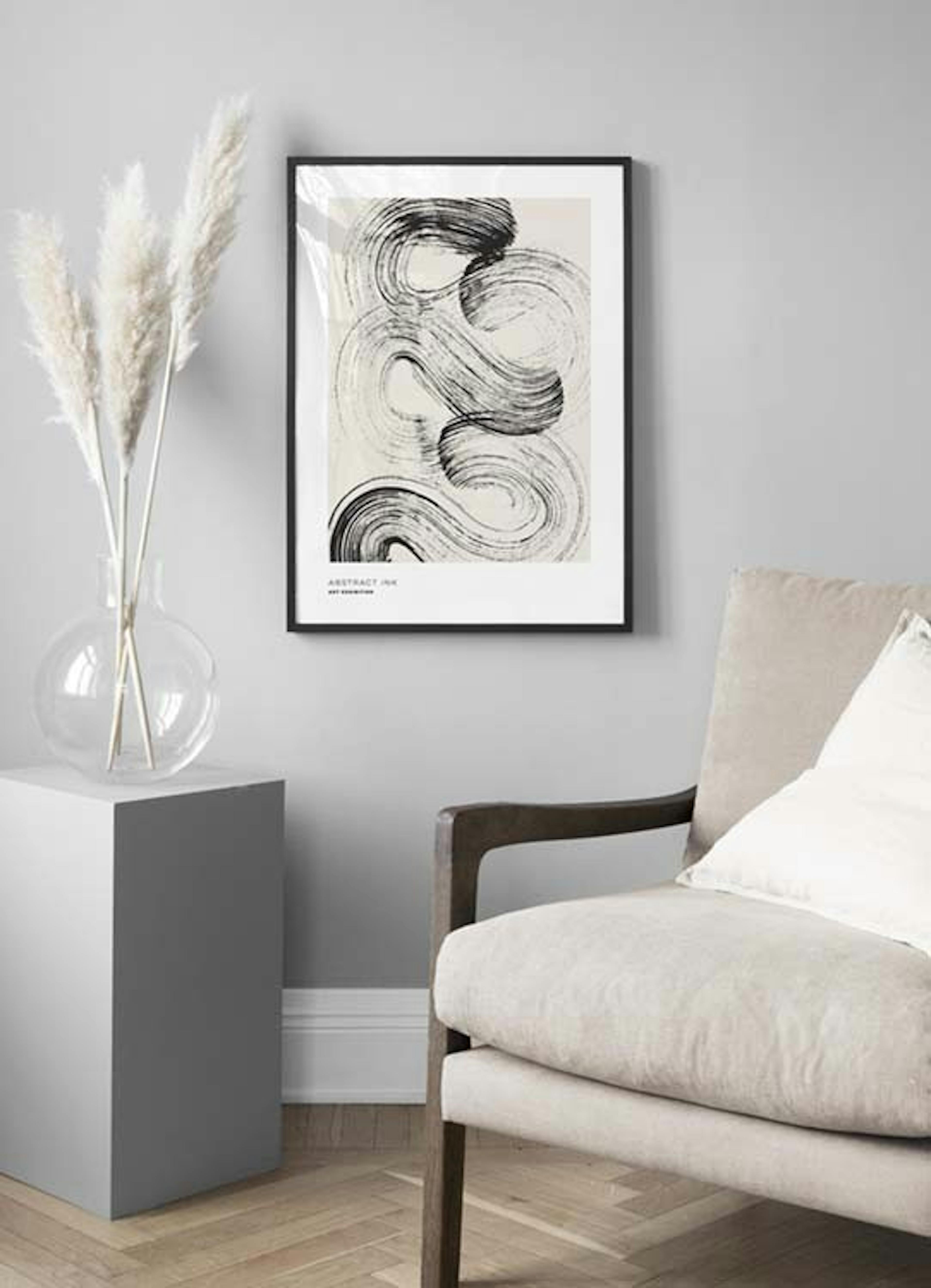 Abstract Ink No1 Poster