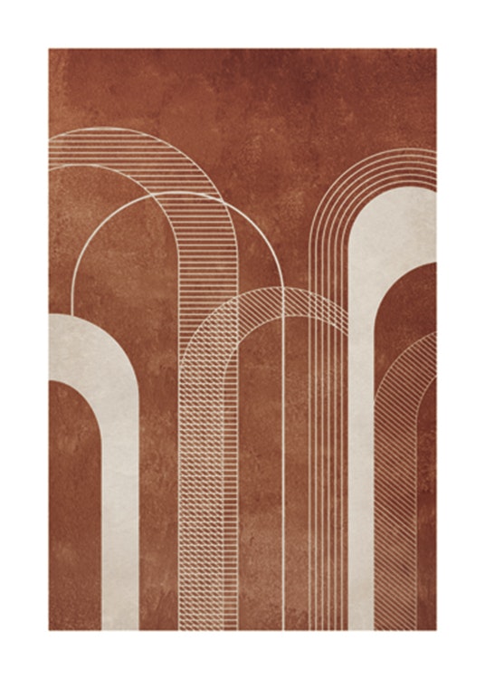 Abstract Arches Poster 0