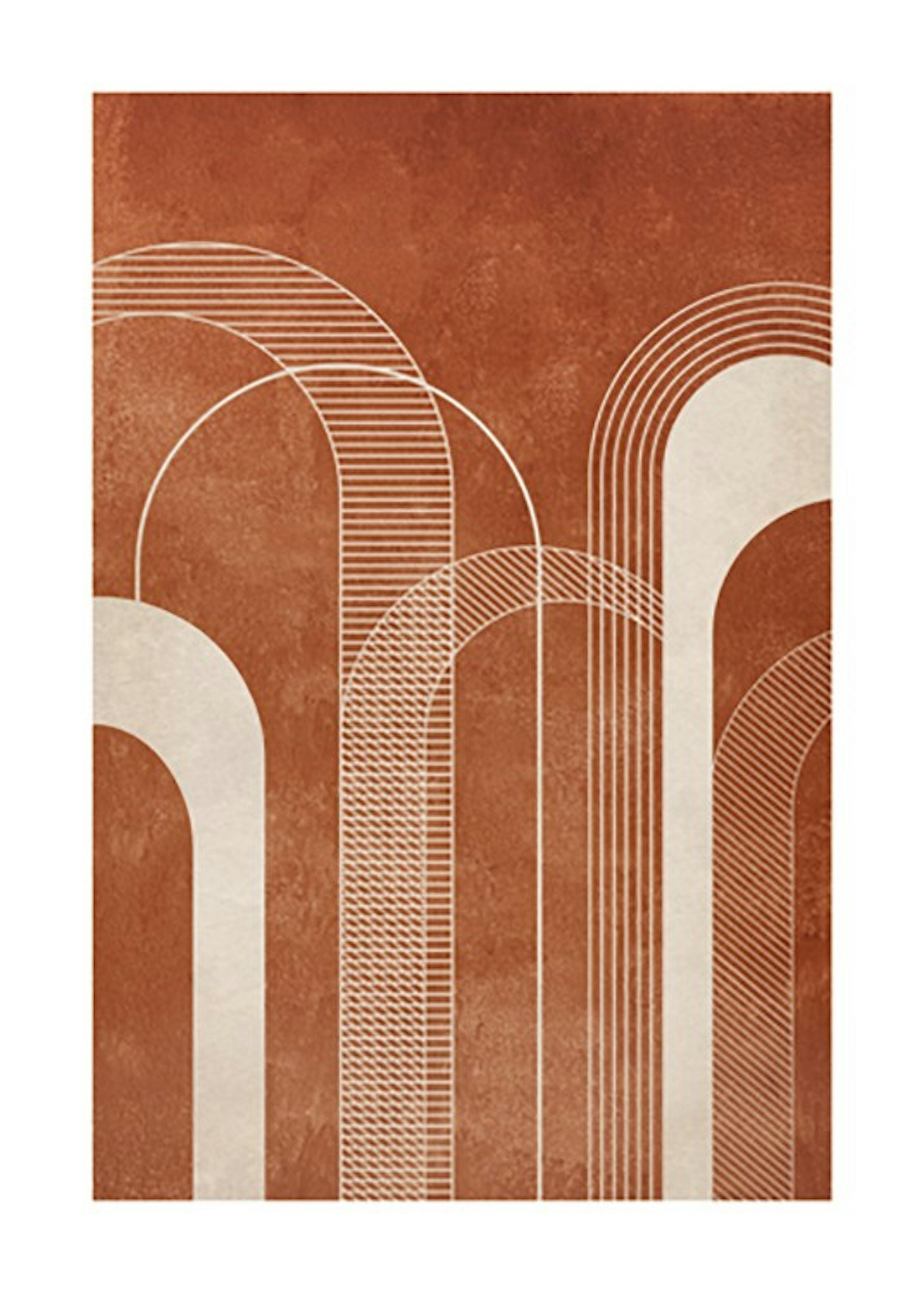 Abstract Arches Print 0
