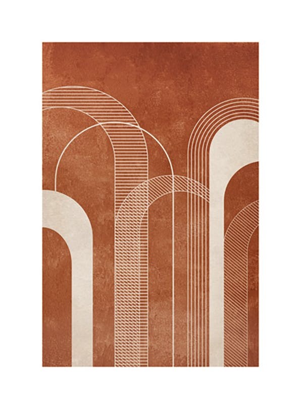 Abstract Arches Poster (30x40 cm)