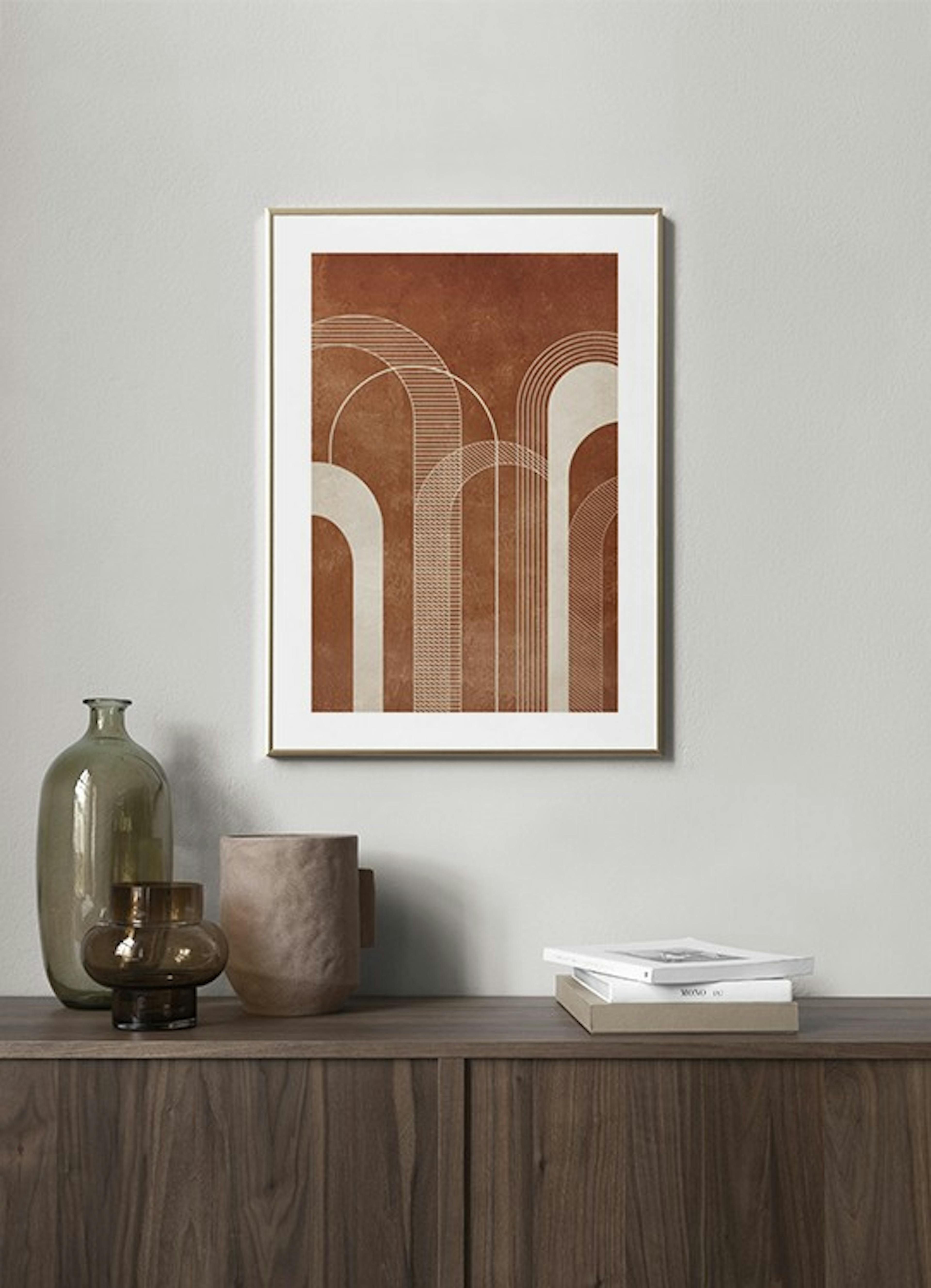 Abstract Arches Print