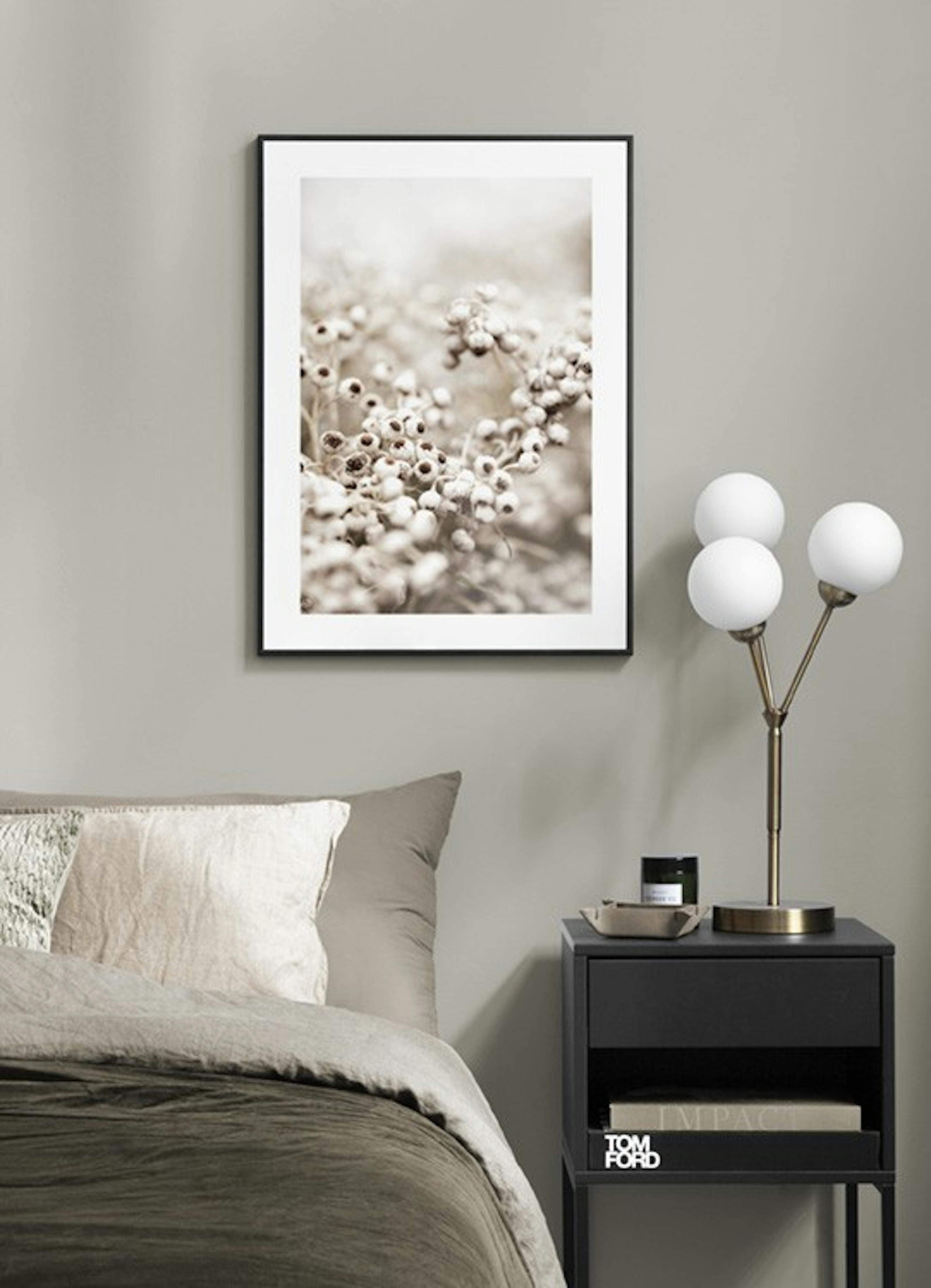 Beige Botanical Bokeh No1 Print