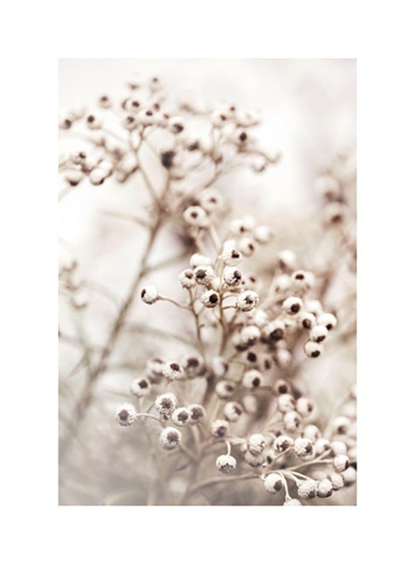 Beige Botanical Bokeh No2 Poster (30x40 cm)