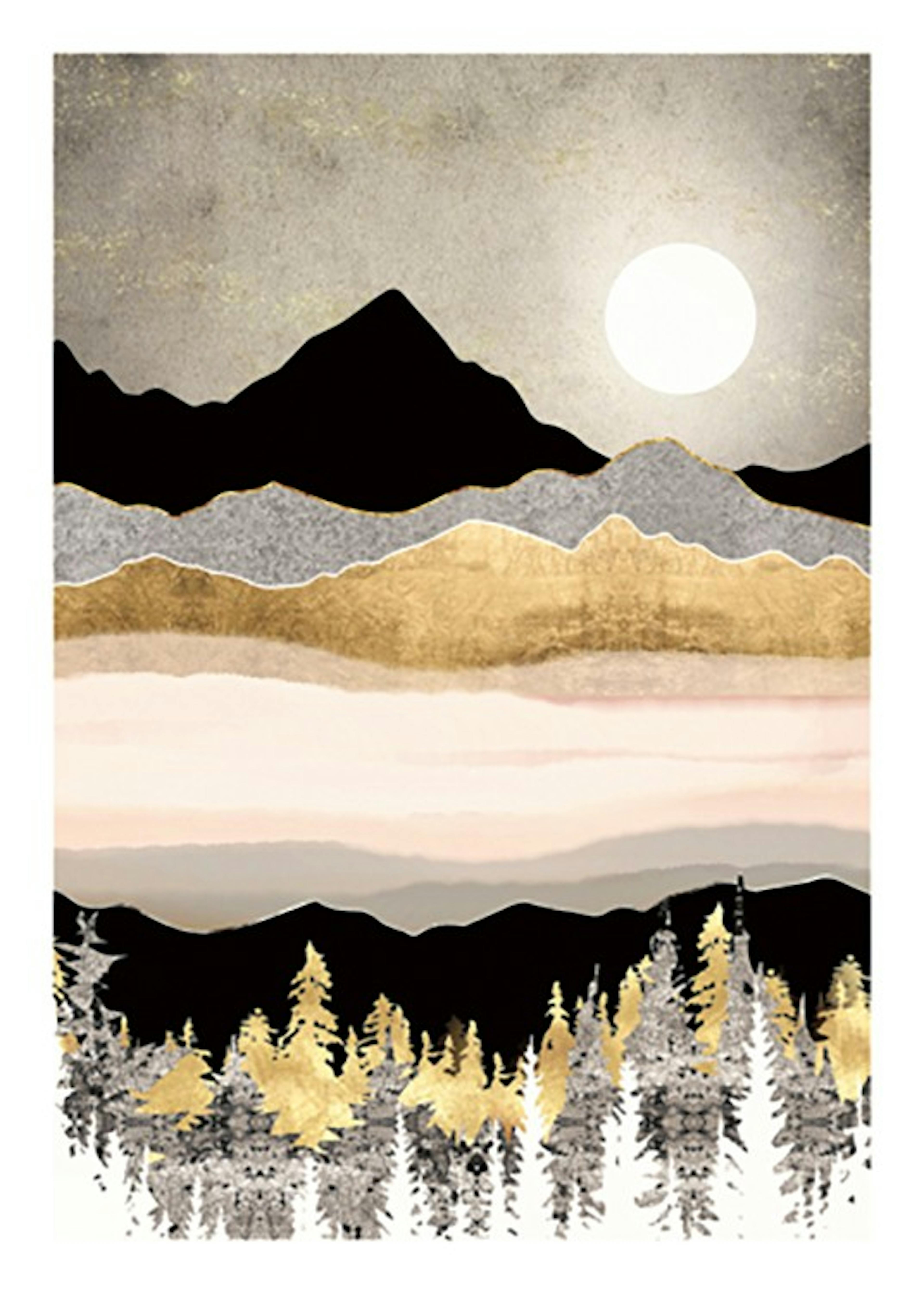 SpaceFrog Designs - Winter Moon Print