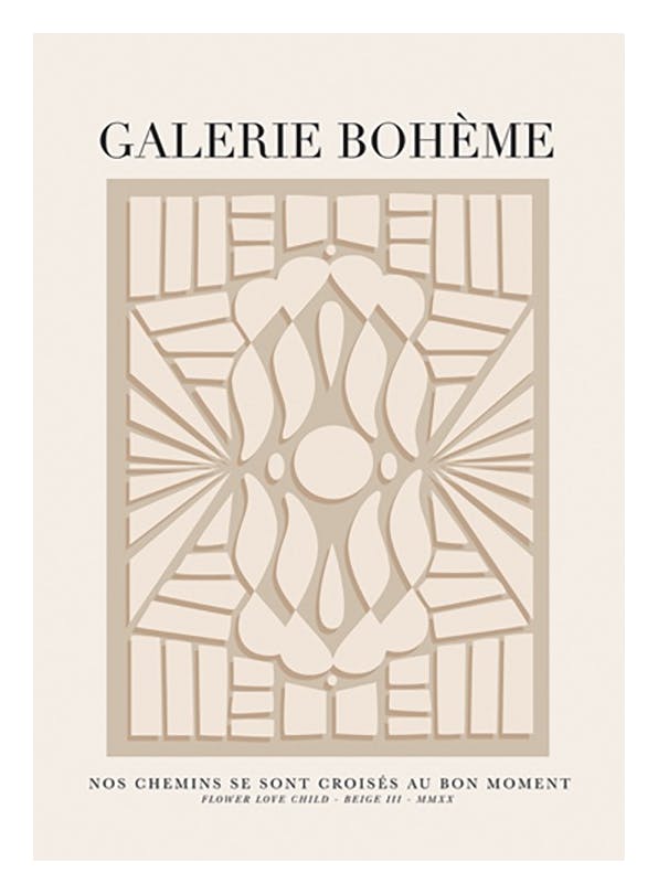 Galerie Bohème No3 Plakat (30x40 cm) - Kunstplakater