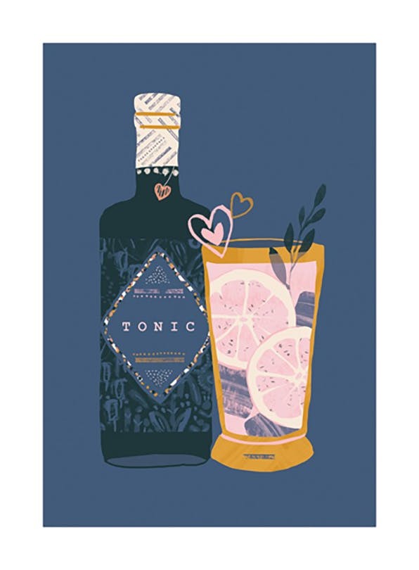 Time For Gin B Poster (21x30 cm) -  Bilder für die Küche