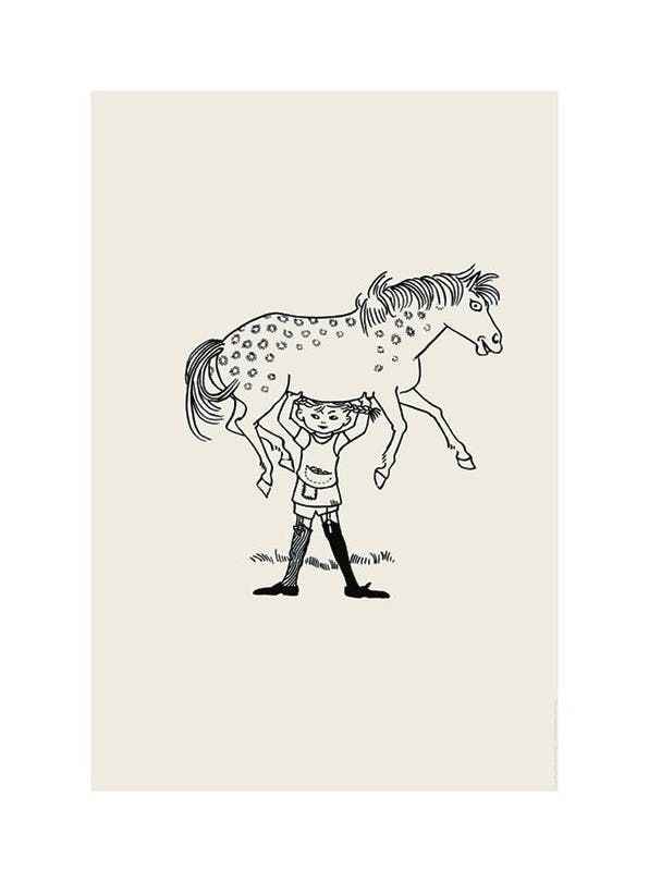 Prints - Pippi Longstocking No1 Print (21x30 cm) - Astrid Lindgren's posters