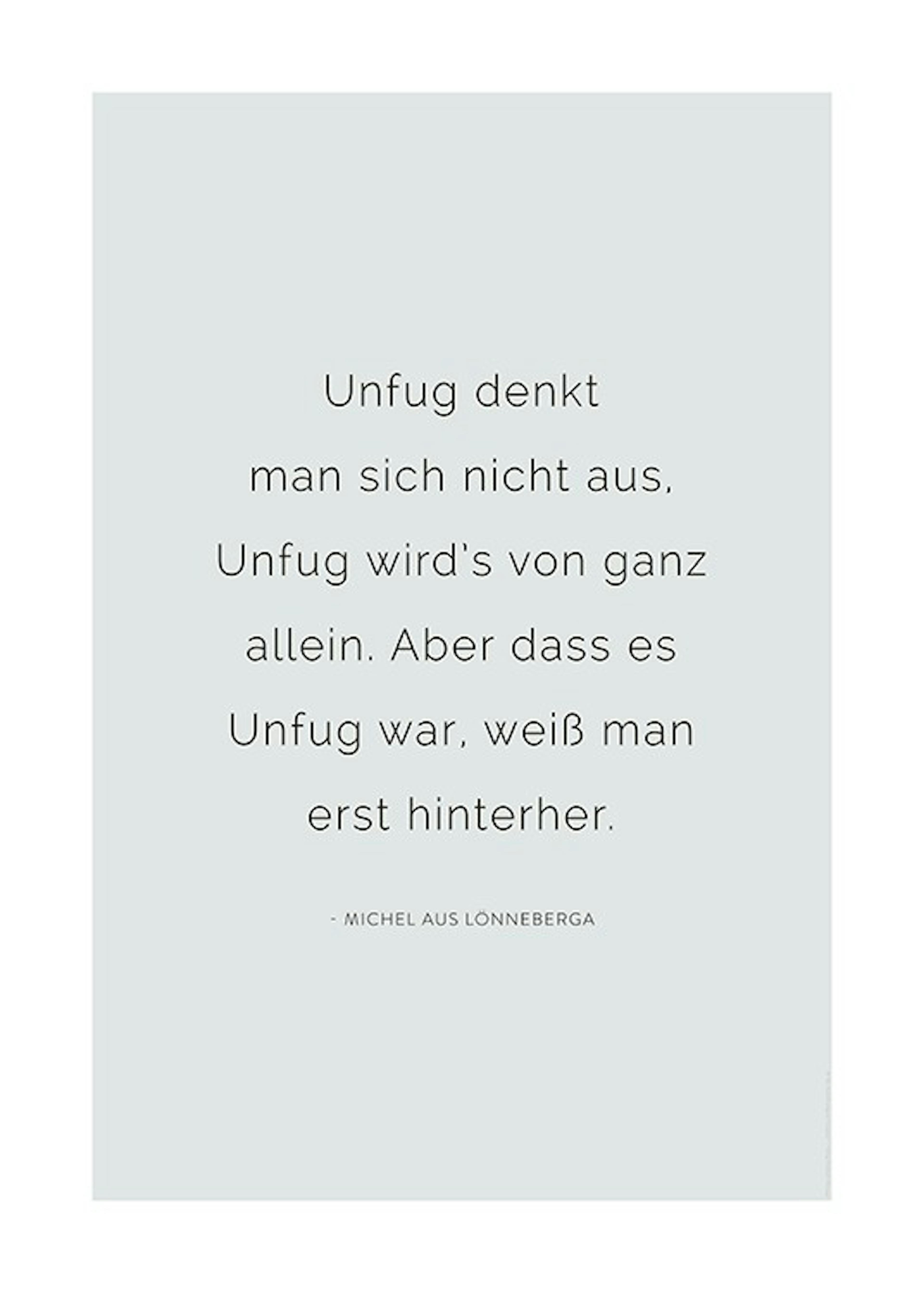 Michel aus Lönneberga Zitat Poster 0