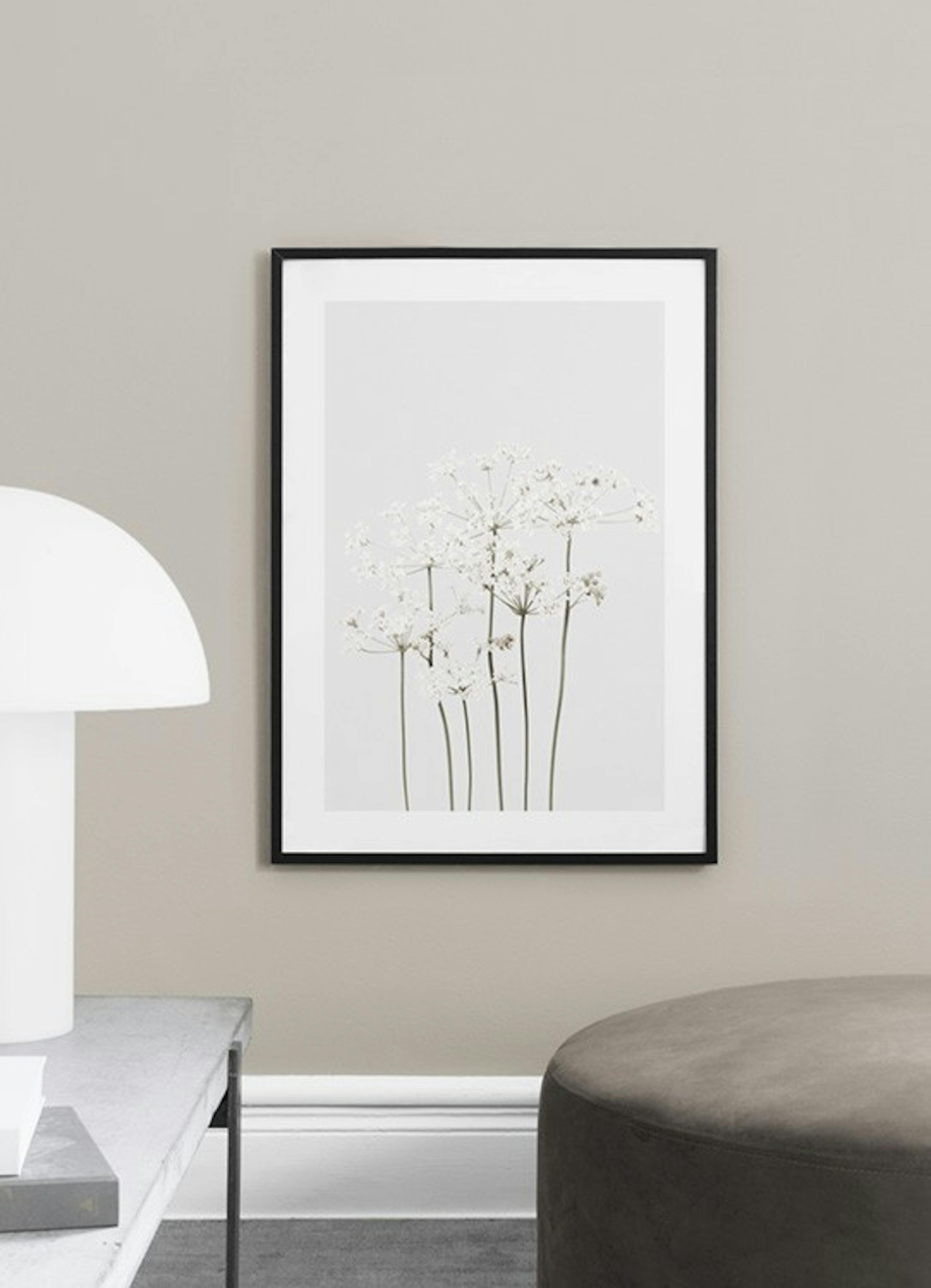 Still Life White Flowers Print