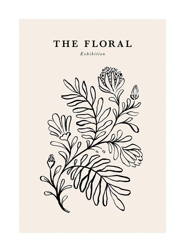 The Floral Exhibition No2 Poster (50x70 cm)