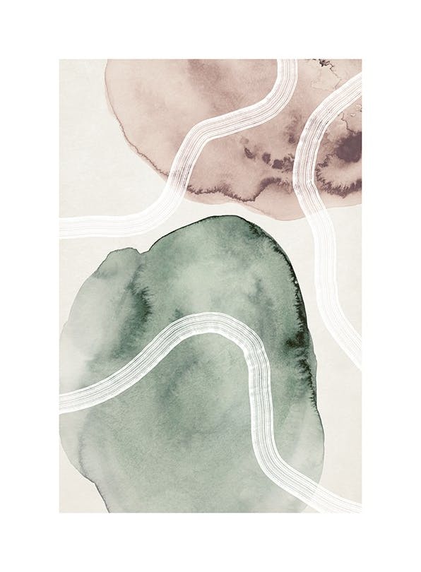 Soft Watercolor No1 Poster (30x40 cm)