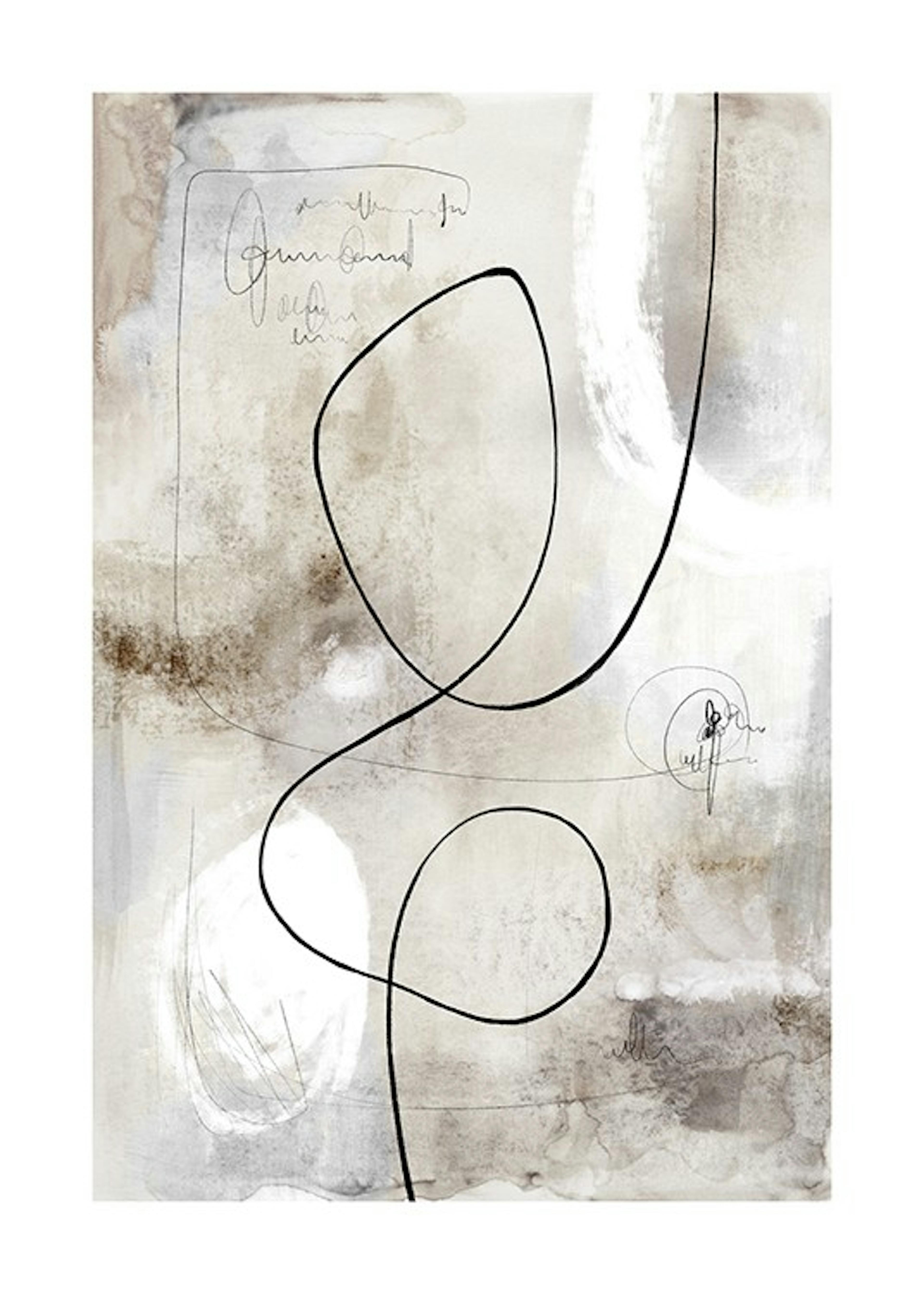 Abstract Paint Figure No1 Poster
