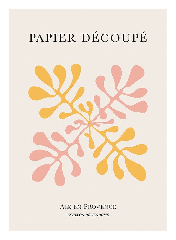 Papier Decoupe No1 Affiche (21x30 cm) - Affiches d'art abstrait