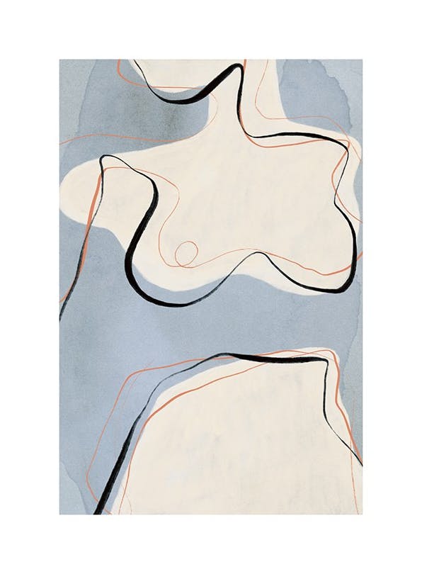 Prints - Abstract Torso Print (50x70 cm) - Line Art prints