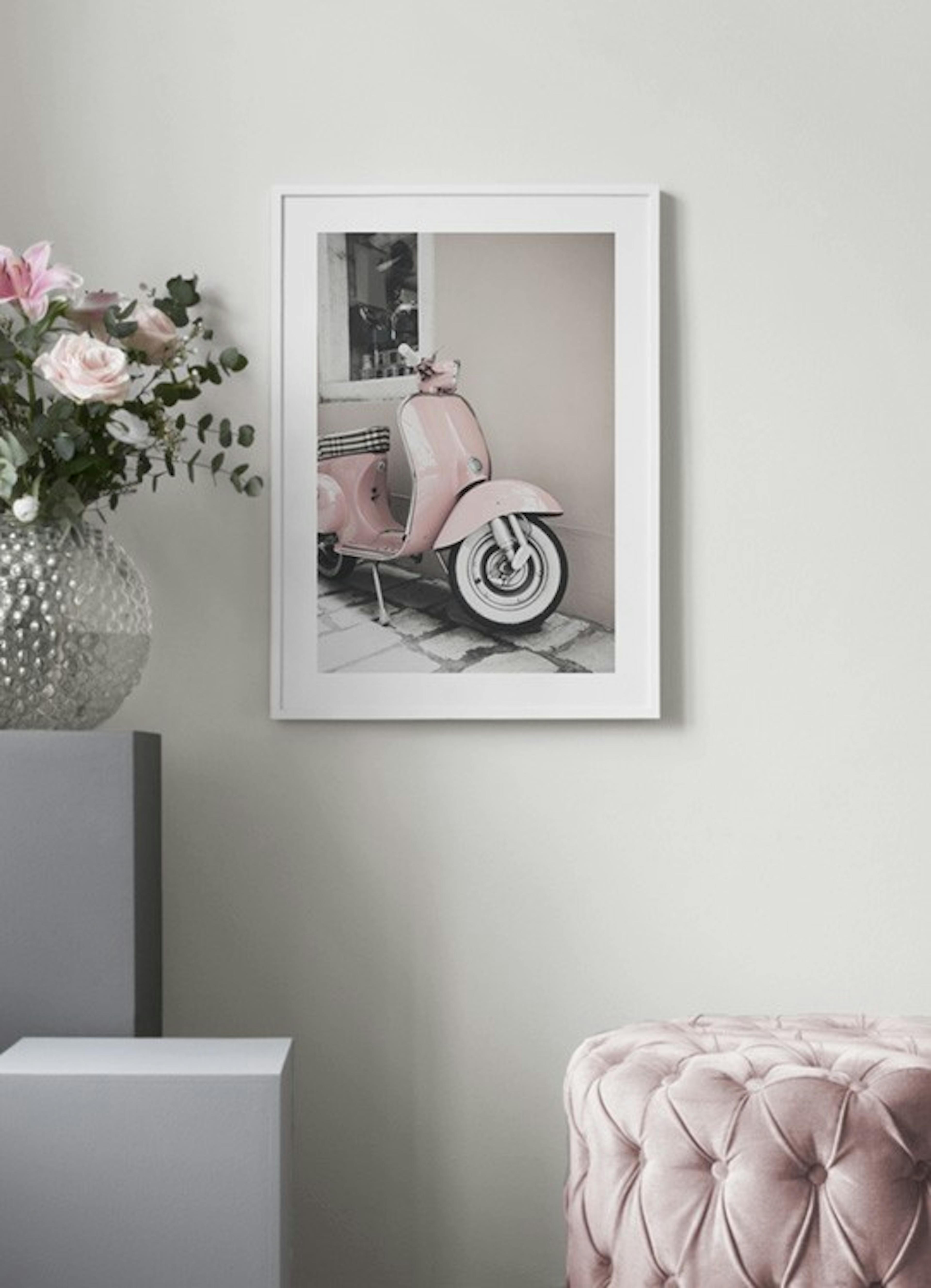 Pink Scooter Print