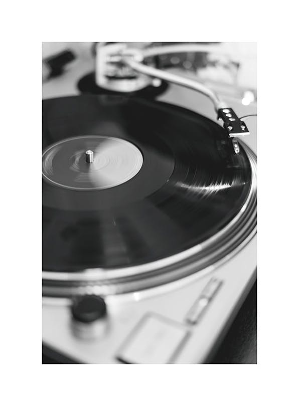 Vinyl Record Poster (30x40 cm)- Quadros a preto e branco