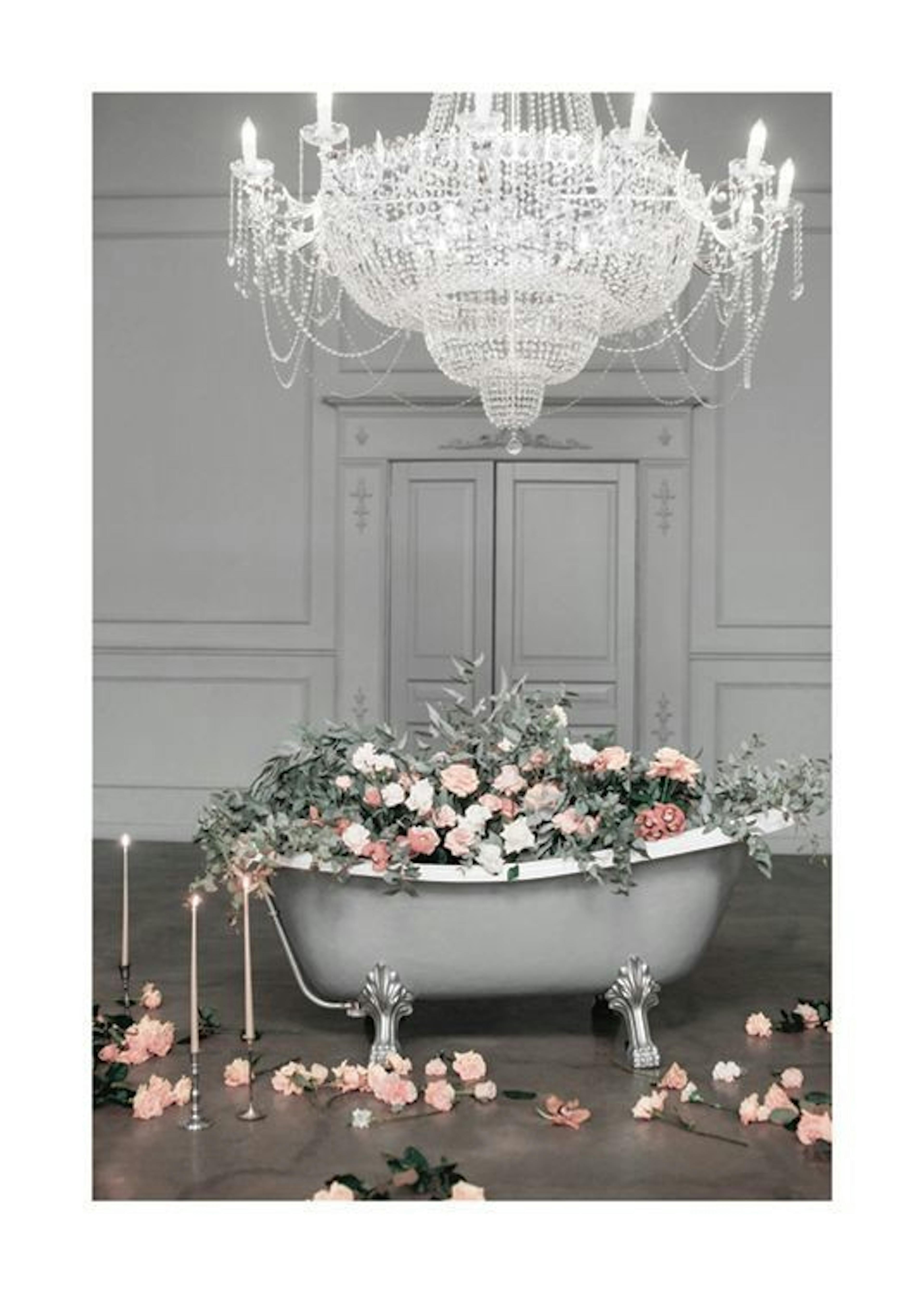 Bathtub Full Of Roses Print 0