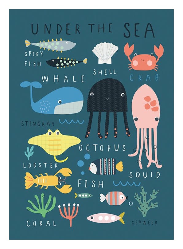 Prints - Under The Sea Print (30x40 cm) - Kids wall art
