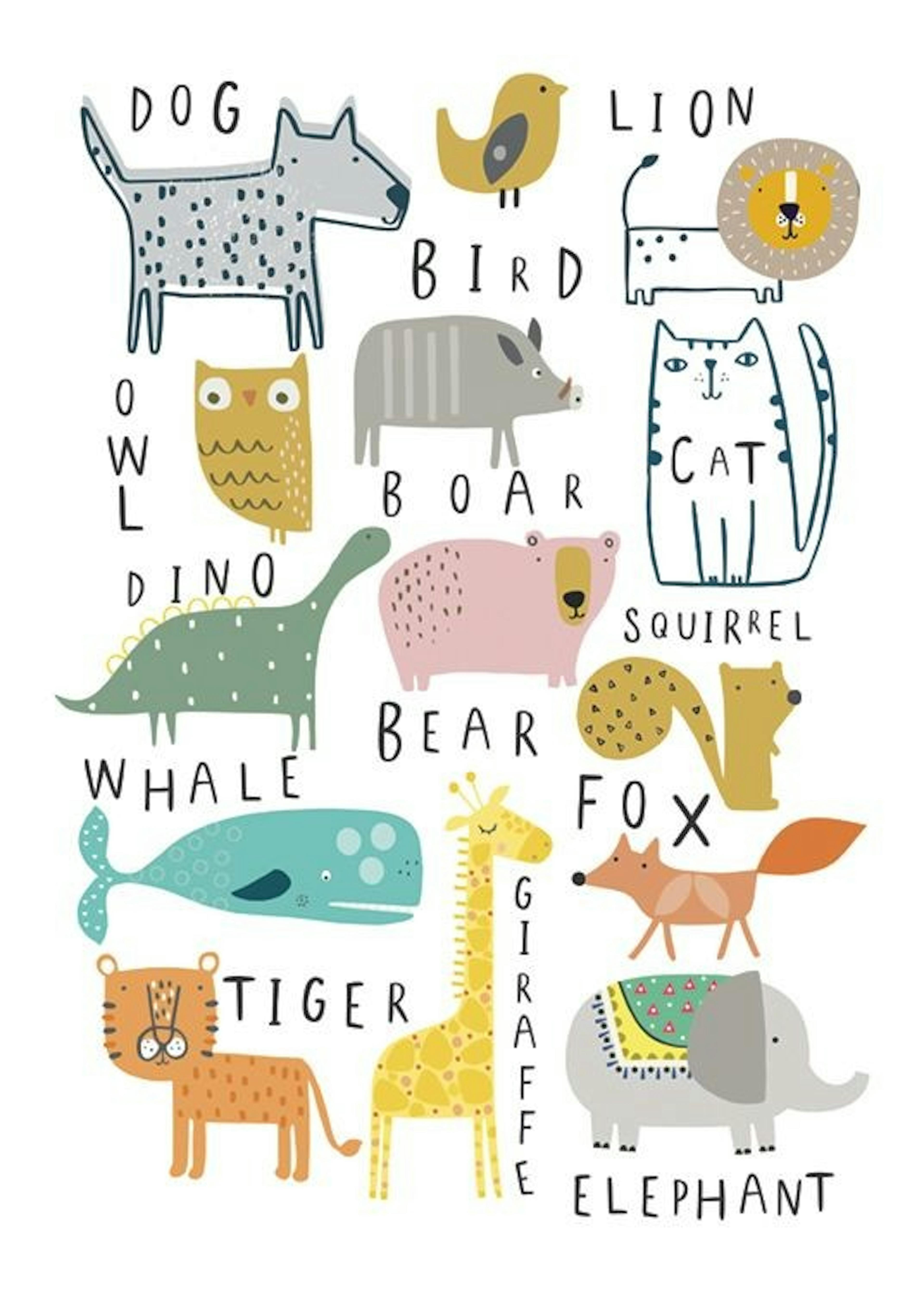 Animal Mix No2 Print