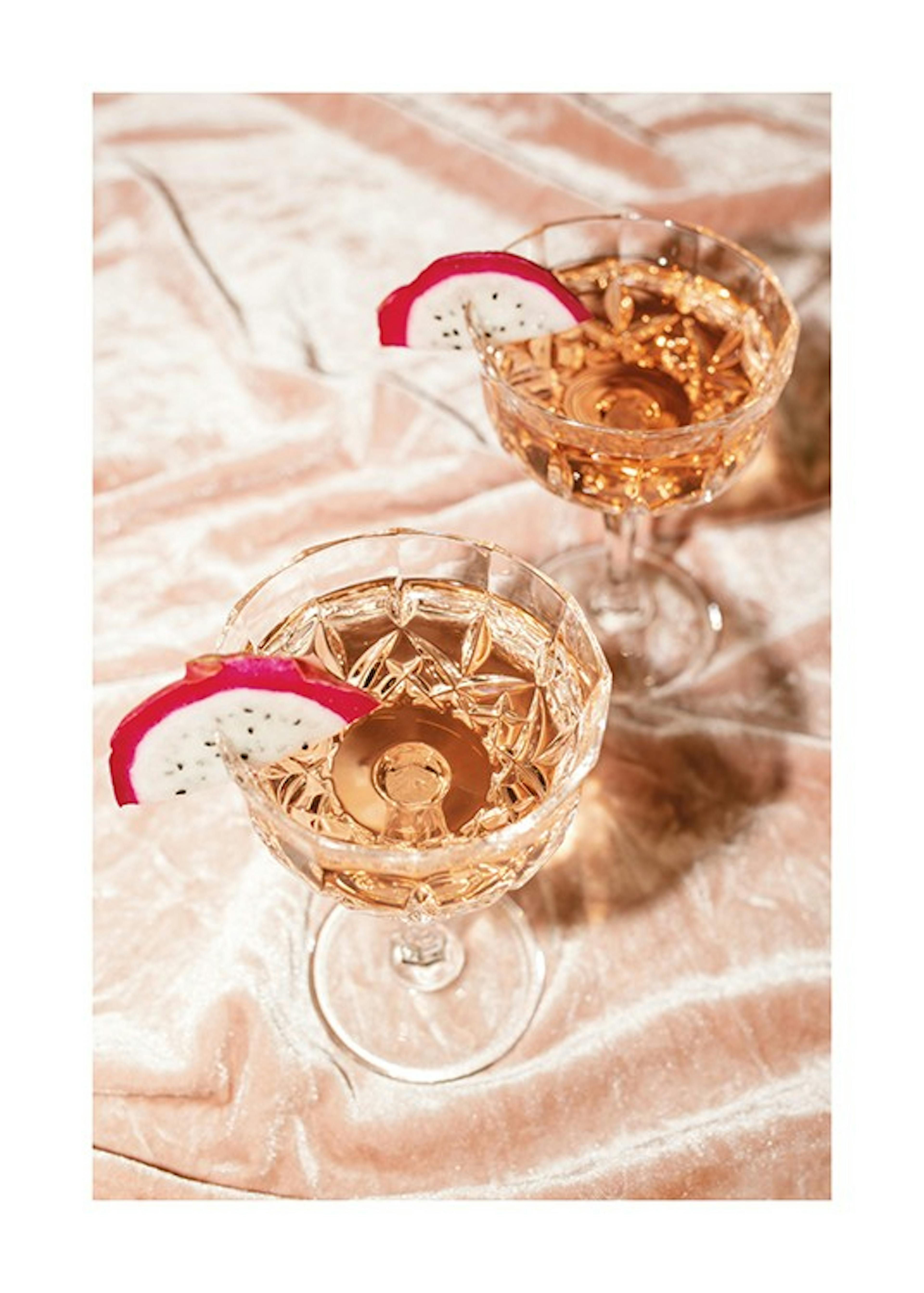 Rosé Champagne Cocktails Poster 0