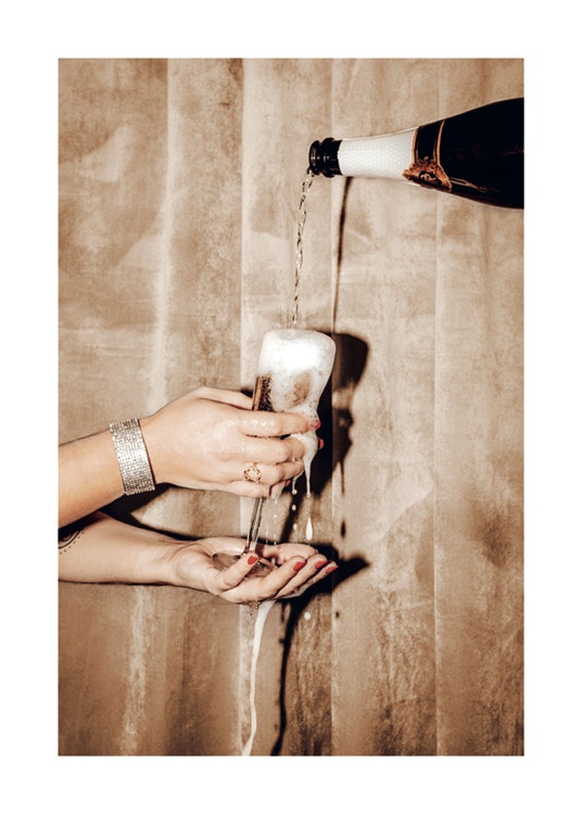 Bubbly Champagne Poster 0