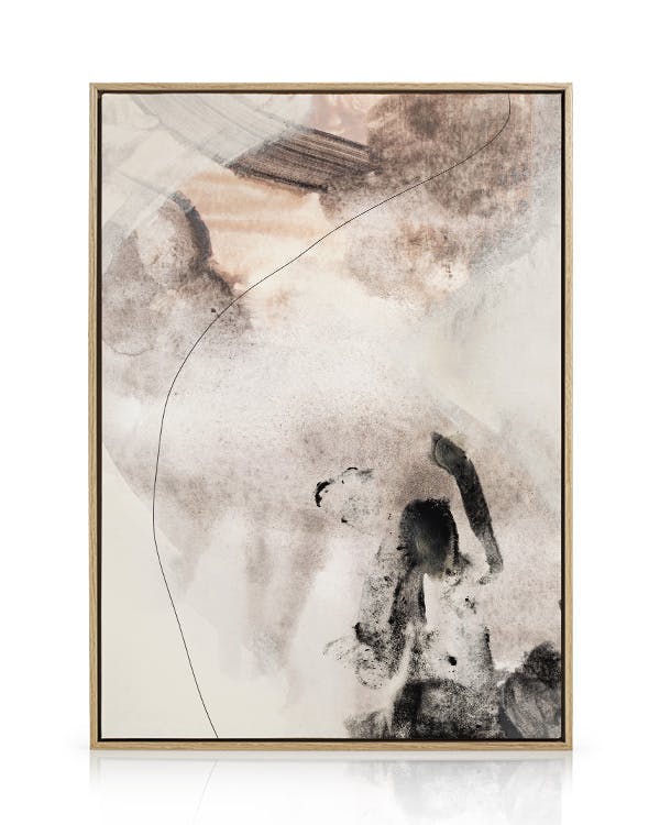 Canvas Prints Abstract Terrain No2 Canvas print (50x50 cm - Oak Frame)