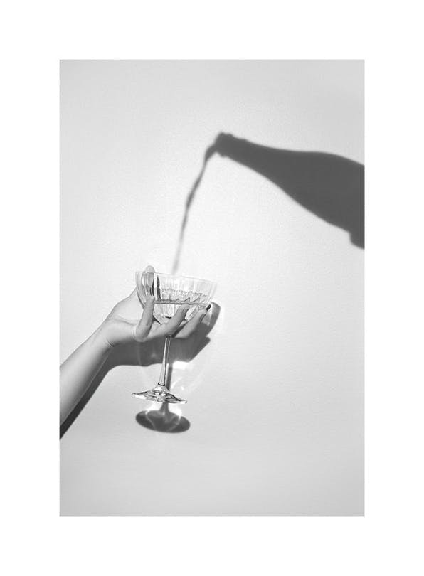 Prints - More Champagne Please Print (30x40 cm) - Kitchen wall art