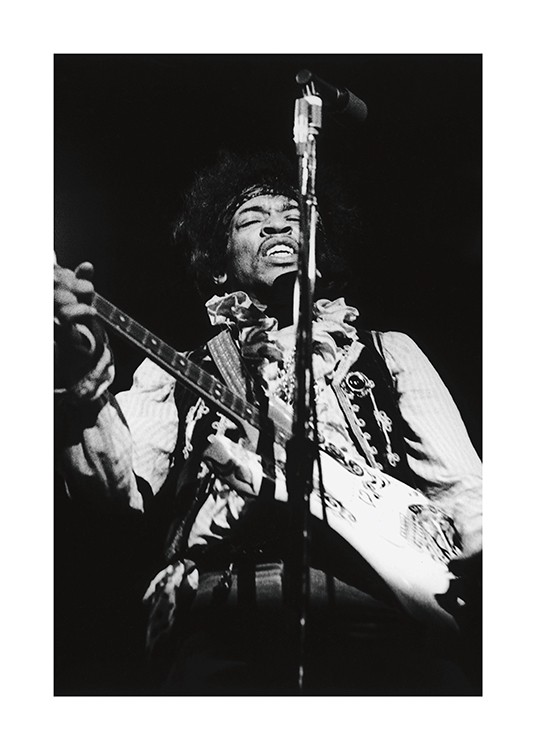 Jimi Hendrix Poster - Photograph of Jimi Hendrix 