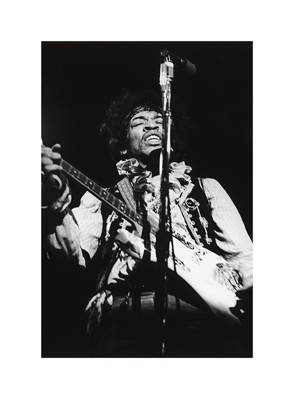Jimi Hendrix Poster (50x70 cm)