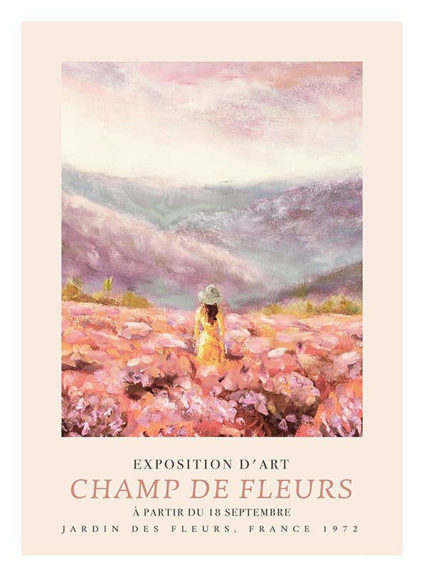 Champ De Fleurs Plakat (30x40 cm)- Sztuka