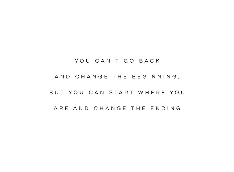 Start Where You Are Plakat (21x30 cm)- Plakaty z napisami