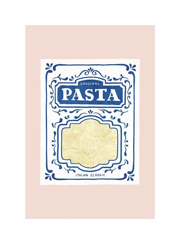 Pasta Illustration Poster (30x40 cm)