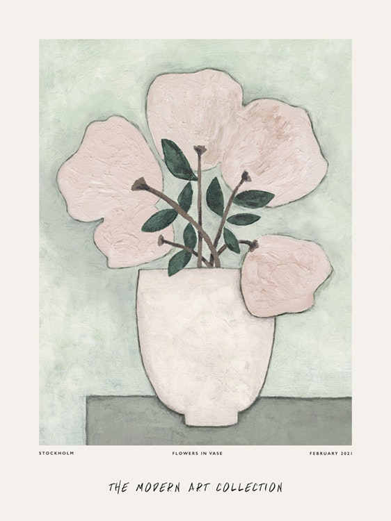 Flowers in Vase Poster 0